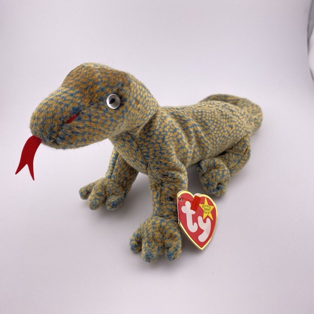 Ty Beanie Babies Scaly Lizard Plush Beanbag Toy 1999 Retired Vintage